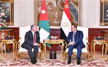 الرئيس السيسي وملك الأردن يؤكدان خطورة دعوات تهجير الفلسطينيين على الأمن الإقليمي