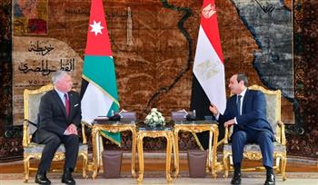الرئيس السيسي ونظيره الأردني يؤكدان ضرورة استمرارية وصول المساعدات الإنسانية لقطاع غزة