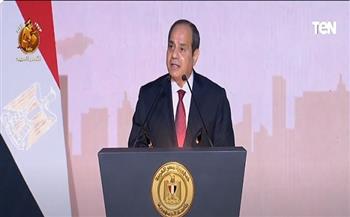 الرئيس السيسي للمصريين:  واجهت معكم وبكم الأزمات وعبرنا معًا جسور الأمل