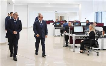 الرئيس السيسي يزور مقر الحكومة الجديد بالعاصمة الإدارية