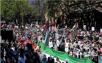 مسيرة بمشاركة آلاف الأشخاص في سيدني تضامنا مع الشعب الفلسطيني