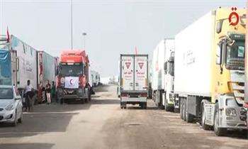 التحالف الوطني يجهز 17 شاحنة مواد إغاثية لقطاع غزة