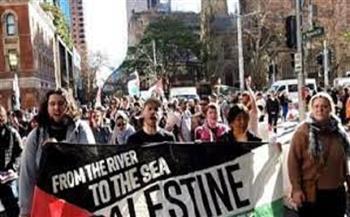تظاهرات حاشدة في أستراليا تنديدًا بالعدوان على غزة 