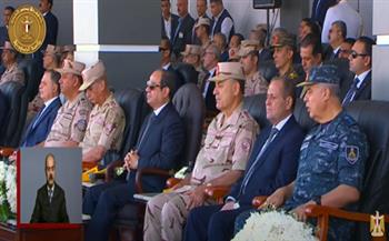 الرئيس السيسي يشهد عرضا لمركبة استطلاع شاركت في حرب أكتوبر