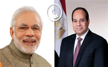 الرئيس السيسي يؤكد هاتفيًا لرئيس وزراء الهند خطورة تداعيات الهجوم البري على غزة