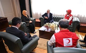  القباج تستقبل محافظ ورئيس هيئة الكوارث والطوارئ بدولة تركيا ورئيسة الهلال الأحمر التركي 