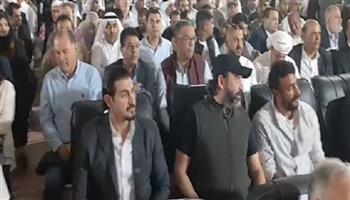 أبطال مسلسل الاختيار يحضرون مؤتمر رئيس الوزراء في شمال سيناء 