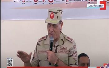 قائد الجيش الثاني الميداني يشكر أهالي سيناء للمساعدة في القضاء على الإرهاب