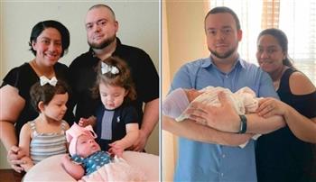 حدث نادر.. زوجان يٌرزقان بـ3 أطفال في نفس اليوم بأعوام مختلفة