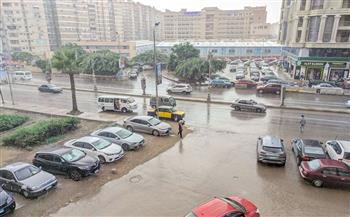 أمطار خفيفة إلى متوسطة على مختلف أنحاء محافظة الإسكندرية