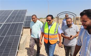 رئيس مياه الأقصر يطلق إشارة البدء للعمل في مشروع الطاقة الشمسية بالحبيل