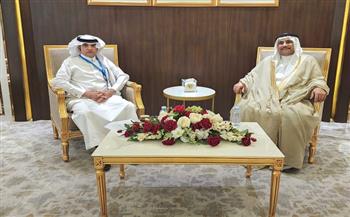 رئيس البرلمان العربي يستقبل رئيس جامعة المملكة في البحرين 