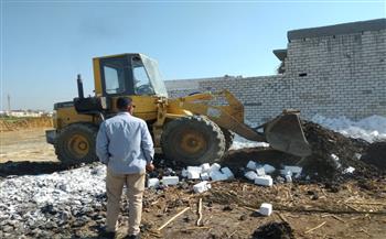 إزالة 211 مخالفة بناء عشوائي في المنيا