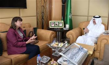 سفير السعودية لدى مصر يستقبل المنسقة المقيمة للأمم المتحدة