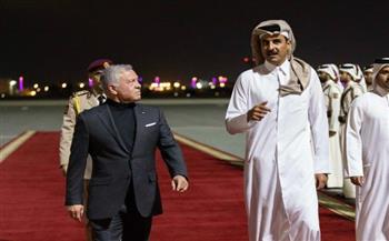 أمير قطر وملك الأردن يبحثان تطورات الأوضاع الفلسطينية