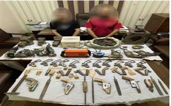 سقوط المتهمين بإدارة ورشة لتصنيع الأسلحة النارية في المنيا