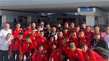 بعثة منتخب الشباب تصل تونس للمشاركة في بطولة شمال أفريقيا