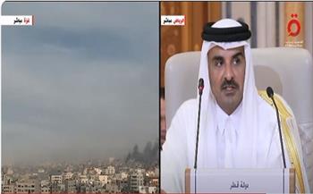 أمير قطر: المجتمع الدولي فشل في إنهاء المجازر بقطاع غزة