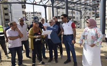 محافظ بورسعيد يتفقد سير أعمال تطوير منطقة السيدة خديجة وإنشاء سوقًا حضاريًا