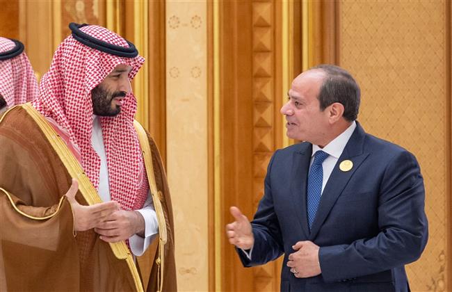 الرئيس السيسي وولي العهد السعودي يؤكدان رفضهما لتهجير الفلسطينيين من أرضهم