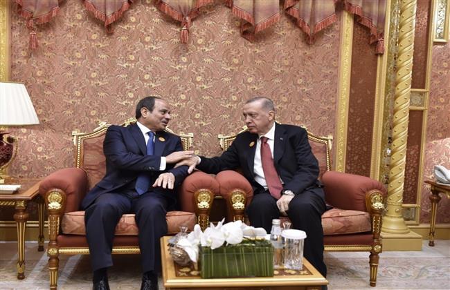 الرئيس السيسي ونظيره التركي يؤكدان أهمية العمل على إقامة دولة فلسطينية مستقلة