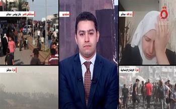 مذيع القاهرة الإخبارية يبكي خلال نعي أحد أفراد طاقم القناة بقطاع غزة