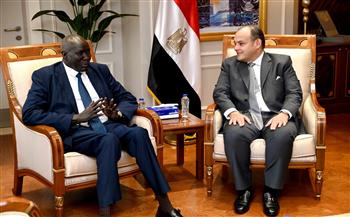 وزير التجارة يستقبل نظيره الجنوب سوداني بمقر الوزارة بالعاصمة الإدارية الجديدة  