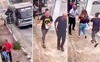 على طريقة الأفلام.. سائق حافلة ينقذ امرأة من الخطف في البرازيل (فيديو)