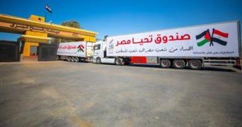  وول ستريت جورنال: أكثر من 140 شاحنة مساعدات تصل غزة في أكبر قافلة ليوم واحد   
