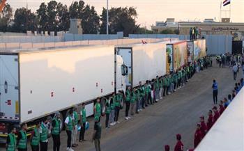 دخول 140 شاحنة مساعدات إلى الجانب الفلسطيني عبر معبر رفح