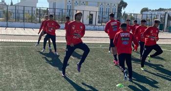 منتخب الشباب يختتم تدريباته لمواجهة ليبيا غدا في بطولة شمال افريقيا الودية 