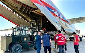 وصول طائرة مساعدات روسية جديدة لمطار العريش تحمل 21 طنا لسكان قطاع غزة