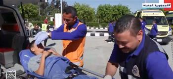مصر تواصل استقبال المصابين الفلسينيين عبر معبر رفح