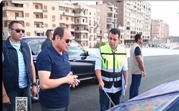 فيديو| الرئيس السيسي يتفقد عددًا من الطرق والمحاور بالقاهرة
