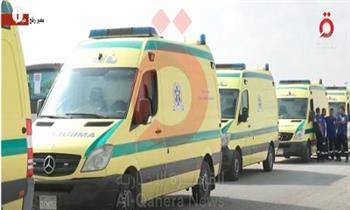 20 سيارة إسعاف تستعد لدخول معبر رفح البري