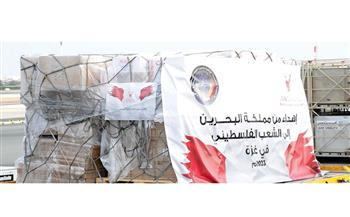 الشحنة الثانية من المساعدات الإغاثية البحرينية تصل مطار العريش تمهيدًا لإرسالها لغزة 
