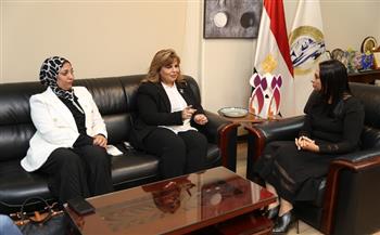 مايا مرسي تبحث سبل التعاون مع رئيسة سكرتارية المرأة والطفل باتحاد نقابات عمال مصر