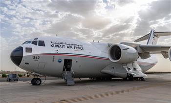 إقلاع الطائرة 25 من الجسر الجوي الكويتي لإغاثة غزة 