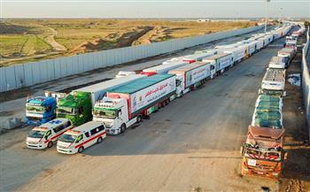 قافلة المساعدات الإنسانية الشاملة من صندوق تحيا مصر تصل لميناء رفح البري