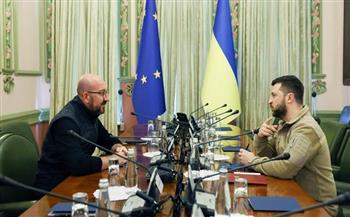 زيلينسكي وميشيل يبحثان انضمام أوكرانيا للاتحاد الأوروبي