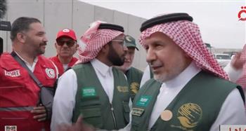 جولة لمستشار الديوان الملكي السعودي للشئون الإنسانية بمطار العريش (فيديو)