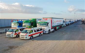 وصول قافلة المساعدات الإنسانية الشاملة من صندوق تحيا مصر إلى غزة