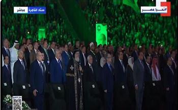 الرئيس السيسي يقف دقيقة حدادا على أرواح الشهداء الفلسطينيين