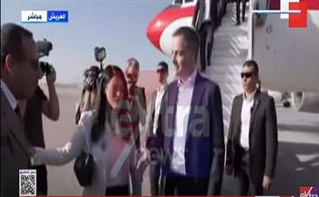 وصول رئيسي وزراء بلجيكا وإسبانيا إلى مطار العريش