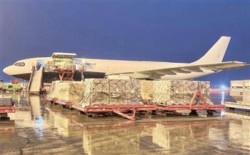 مركز الملك سلمان للإغاثة: توجه الطائرة الإغاثية السعودية الـ19 لقطاع غزة