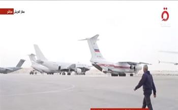 وصول طائرة مساعدات خامسة قطرية مطار العريش لنقلها إلى غزة 