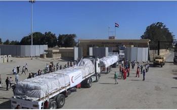 إكسترا نيوز : متوقع دخول 340 شاحنة مساعدات لغزة من معبر رفح اليوم