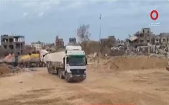 وصول شاحنات المساعدات إلى شمال قطاع غزة 