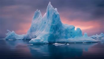 جبل جليدي ضخم ينجرف إلى ما وراء مياه القطب الجنوبي