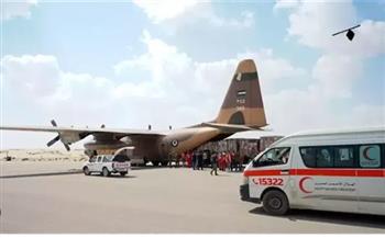 وصول 5 طائرات مساعدات إلى مطار العريش تمهيدا لدخولها إلى غزة